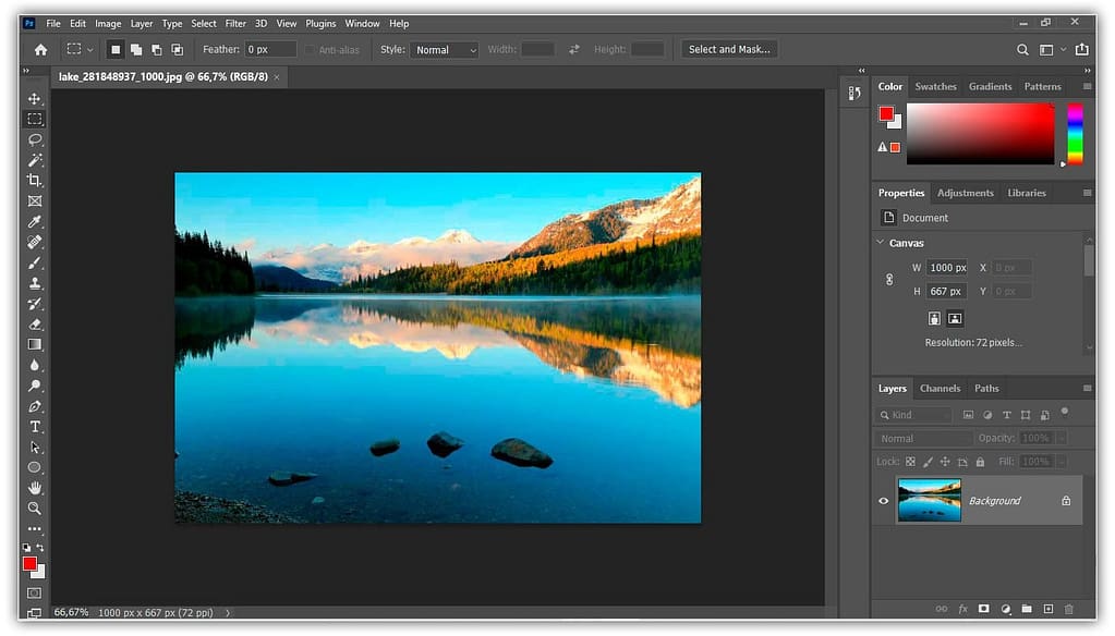 Como abrir imagens no Camera Raw