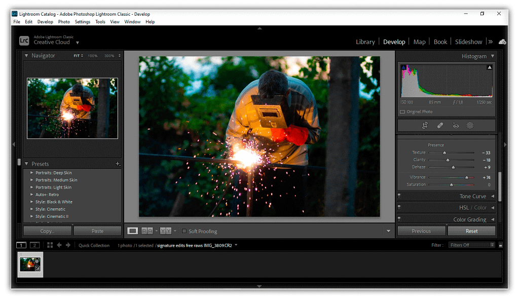 Como mover arquivos brutos do Lightroom para o Photoshop