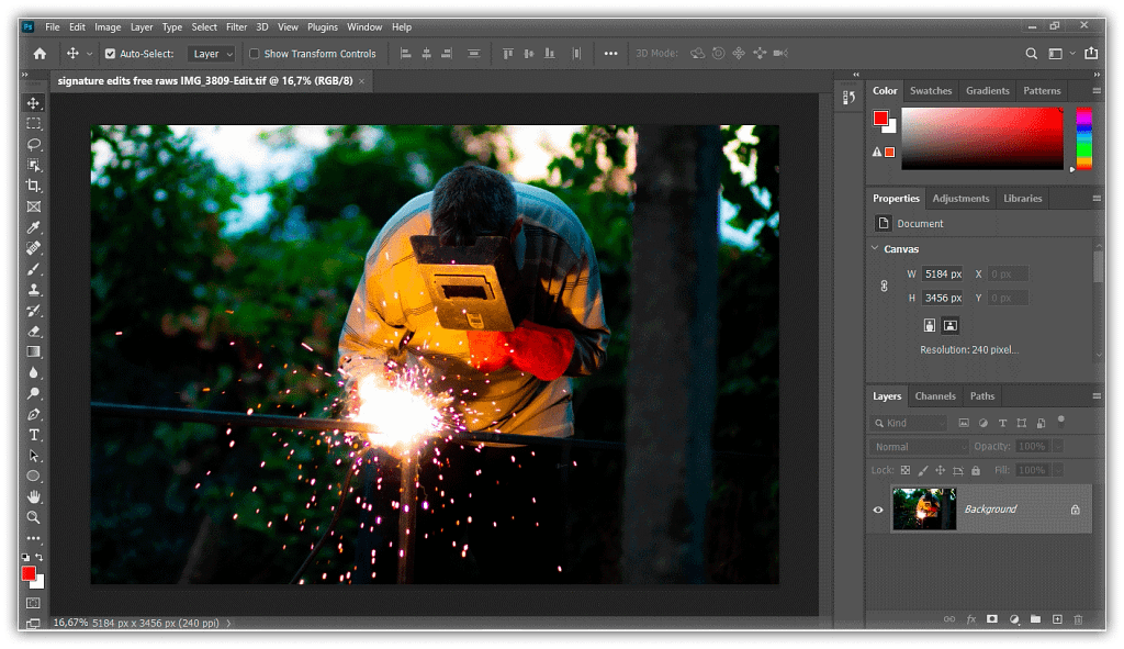 Como mover arquivos brutos do Lightroom para o Photoshop