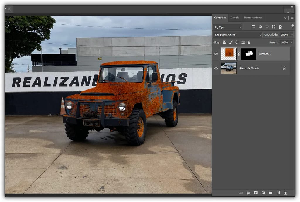 Aplicaremos a textura a uma foto