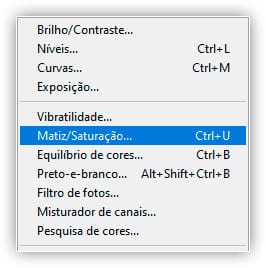 O ajuste de imagem Matiz/Saturação é ótimo para alterar a cor dos objetos em uma imagem.