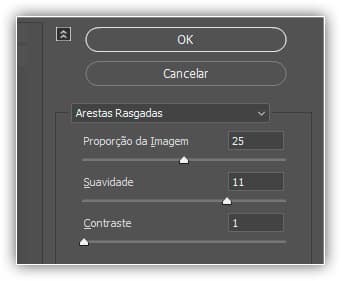 Aumentando a suavidade após diminuir o tamanho do ponto.