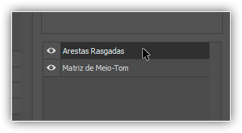 Selecionando o filtro Bordas rasgadas.