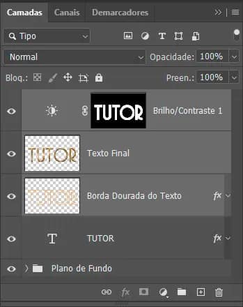 Selecionandos as camadas.