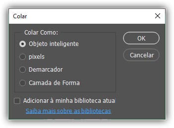 Colando a logo como objeto inteligente.
