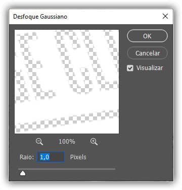 Aplicando filtro desfoque gaussiano.