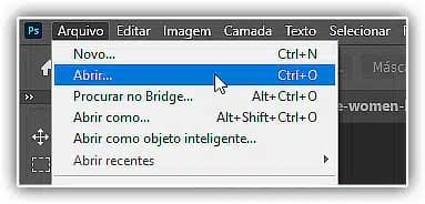 Indo para Arquivo> Abrir.