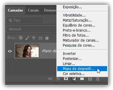 Como gradar cores de imagens no Photoshop com mapas de gradiente