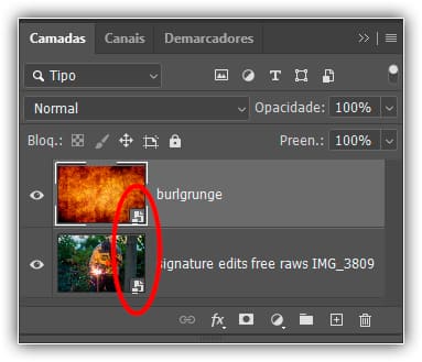 A textura e a foto abaixo são objetos inteligentes.