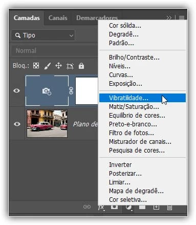 Escolhendo Vibração.