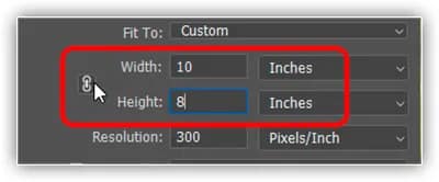 Cortar e redimensionar fotos para corresponder aos tamanhos dos quadros com o Photoshop