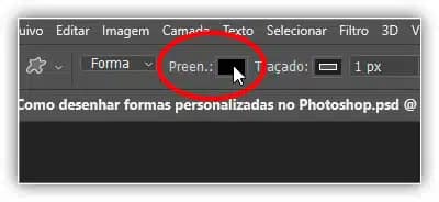 Como desenhar formas personalizadas no Photoshop