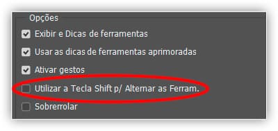 A ferramenta Letreiro Elíptico no Photoshop
