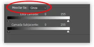 Mesclar se deve ser definido como Cinza.