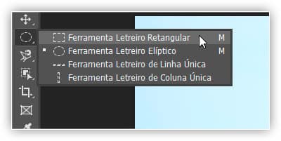 A ferramenta Letreiro Elíptico no Photoshop