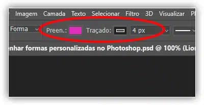 Como desenhar formas personalizadas no Photoshop