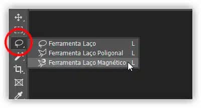 A ferramenta Laço Magnético no Photoshop
