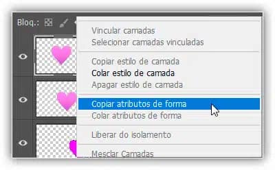Clique com o botão direito (Win) / clique com a tecla Control pressionada (Mac) na outra forma.