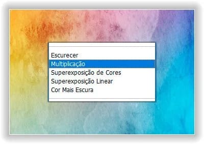 Multiplicar é o principal modo de mesclagem de escurecimento.