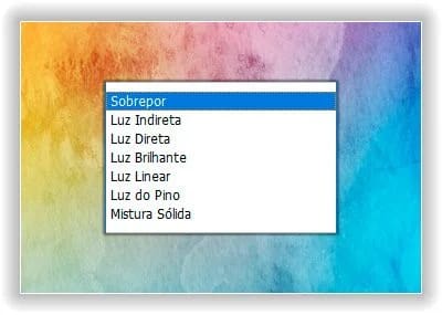 A sobreposição é o principal modo de mesclagem para aumentar o contraste.
