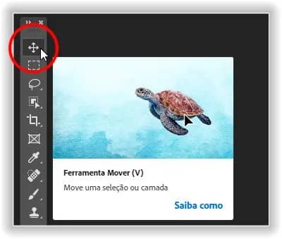 A Move Tool é uma das ferramentas sem seus próprios modos de mesclagem.