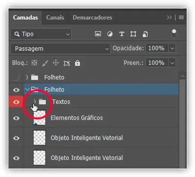 Grupos de Camadas no Photoshop