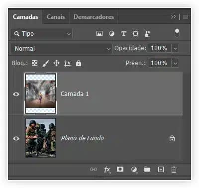 Mesclar imagens como um pôster de filme no Photoshop