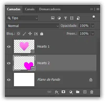 A nova camada de forma é adicionada acima da camada Plano de fundo.