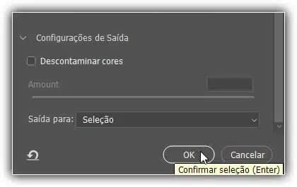 Clicando no botão OK.