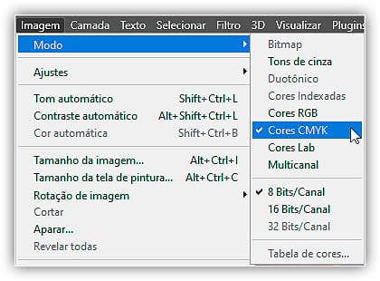 Confirmando que a imagem agora está na cor CMYK.