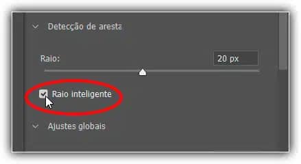 Ativando o Raio Inteligente.