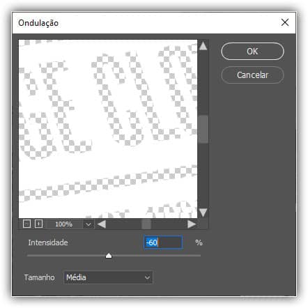 Aplicando filtro de ondulação.