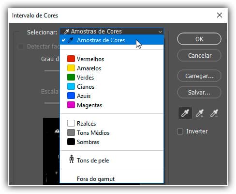 O Comando Intervalo de Cores – Seleções do Photoshop