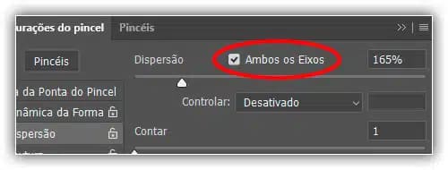 Clique dentro da caixa de seleção Ambos os eixos para selecioná-la.