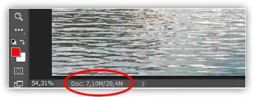 O documento do Photoshop agora tem quatro vezes seu tamanho original.