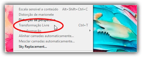 Como usar Transformação Livre no Photoshop