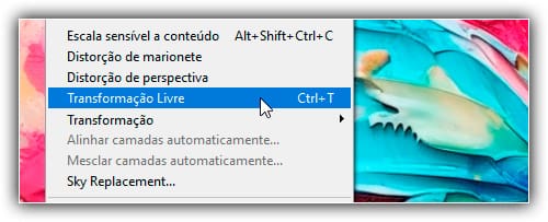 Como usar Transformação Livre no Photoshop
