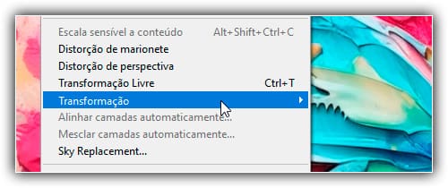 Como usar Transformação Livre no Photoshop