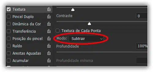 Vendo que diferença (se houver) o modo Subtrair fará.
