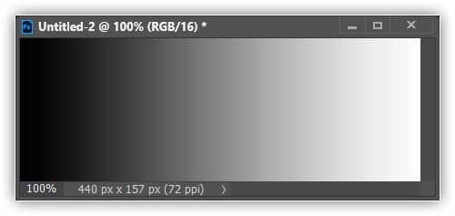 Vamos ver o que aconteceu com nosso gradiente de 16 bits