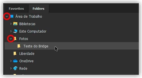 imagens no Photoshop a partir do Adobe Bridge