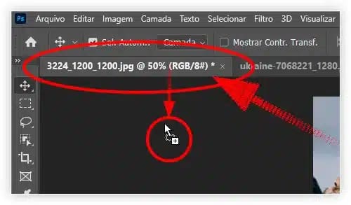 Mesclar imagens como um pôster de filme no Photoshop