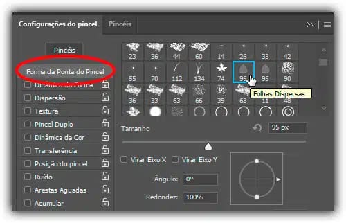 Opções de pincel duplo - Pincéis do Photoshop