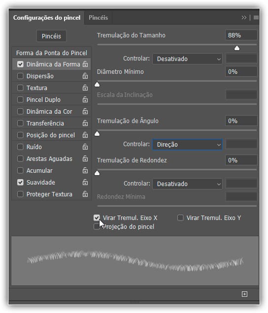 Efeito de texto difuso listrado