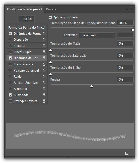 Efeito de texto difuso listrado