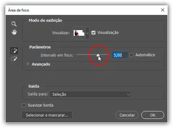 Seleções da Área de Foco – Photoshop CC