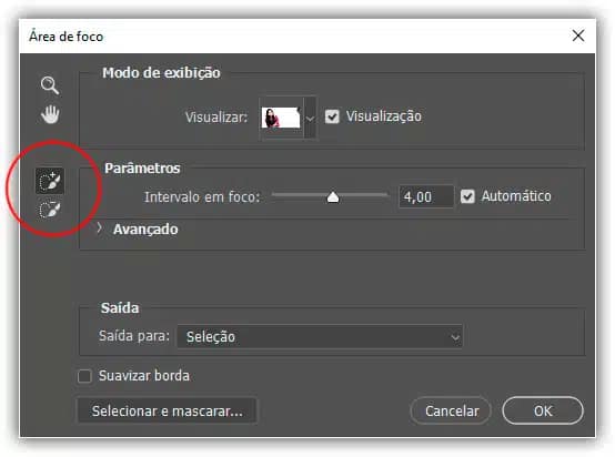Seleções da Área de Foco – Photoshop CC