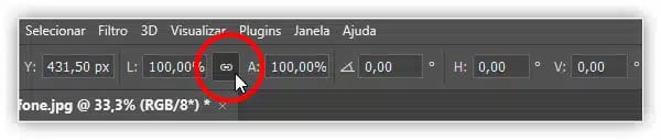 Como redimensionar seleções no Photoshop com transformar seleção