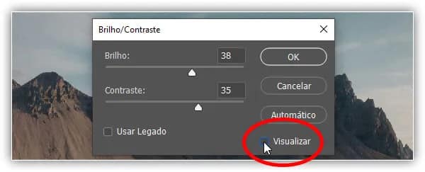 Desligue a visualização para visualizar sua imagem original a qualquer momento.