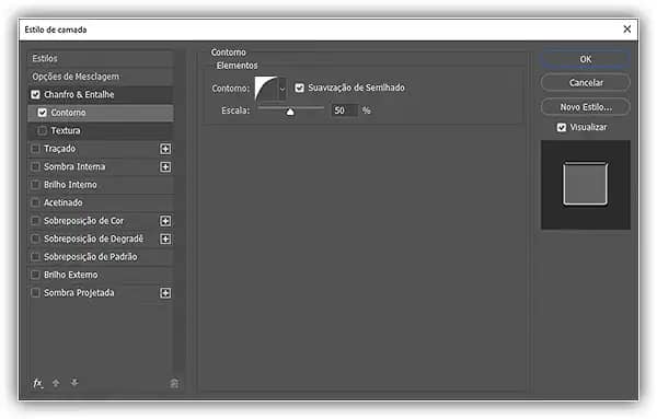 Adicione um contorno com estas configurações.